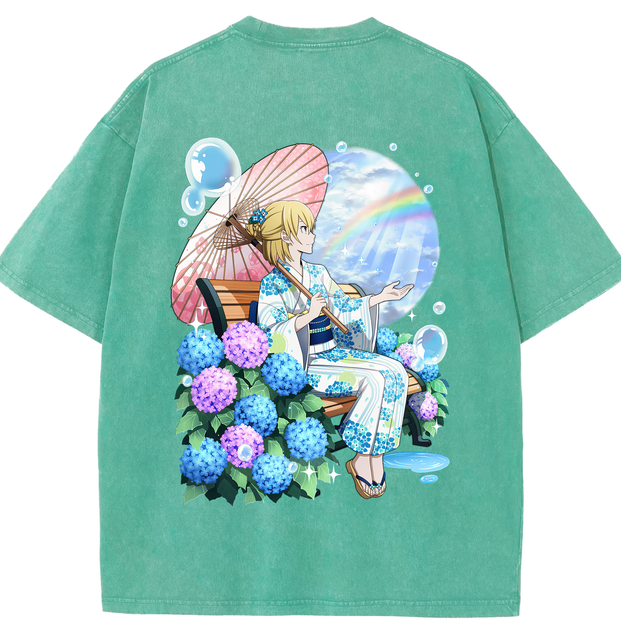 （画像用） 文豪ストレイドッグス Bungo Stray Dogs 綿100% ヴィンテージ風 半袖Tシャツ（背面プリント）